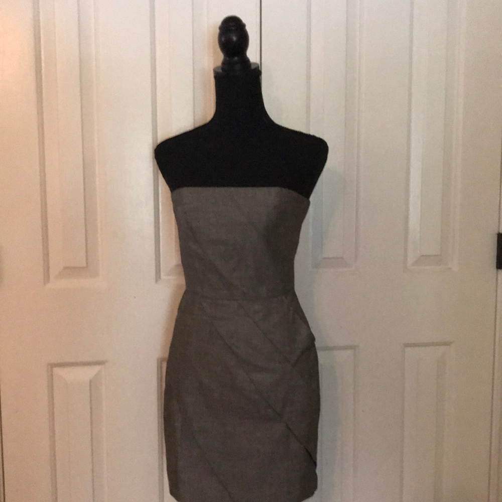 Bebe Bustier Dress, Grey,  Cocktail,  Dinner Dress Size 2